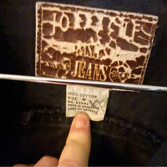 Vintage Jordache Black Denim Jacket | 80s–90s Trucker - Picture 4 of 5